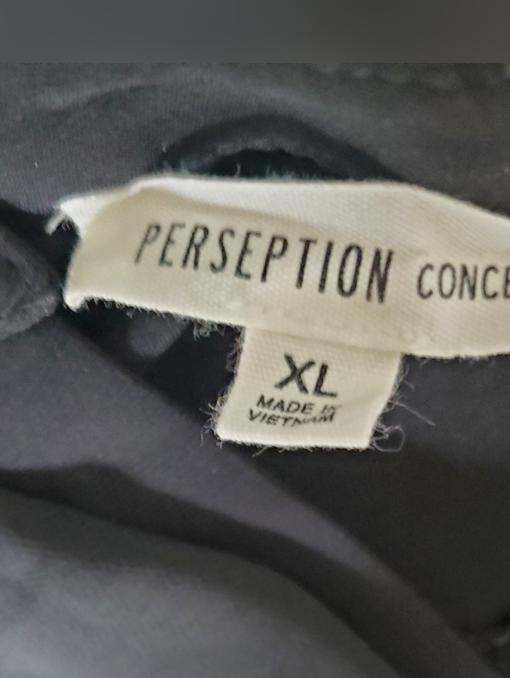 PerSeption Concept Black Ruffle Button-Front Blouse - Picture 3 of 3